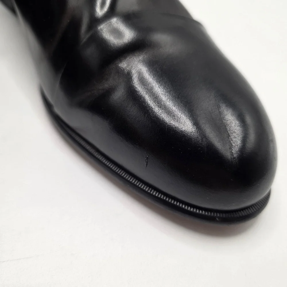 Stacy Adams Oxford Dress Shoes Black Leather Cap Toe Comfort Flex Formal Mens 12